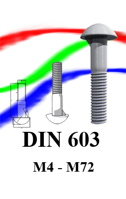 DIN 603 M4 - M72